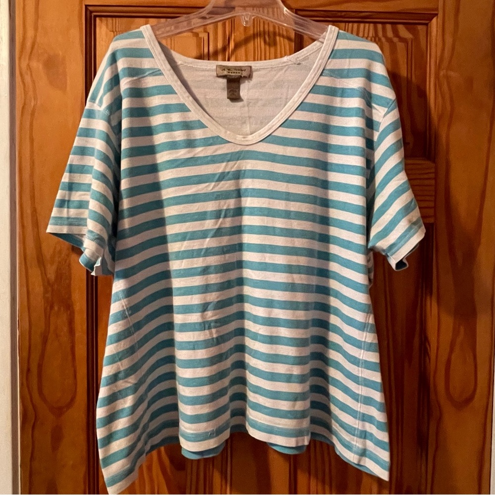 I.E. Relaxed Striped Shirt, Size 3X